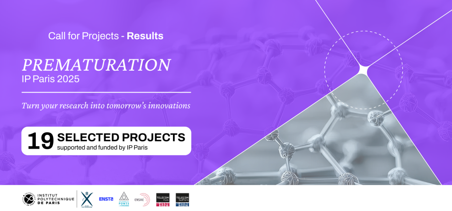 19 projets lauréats de l'Appel à Projets Prématuration 2025 d’IP Paris