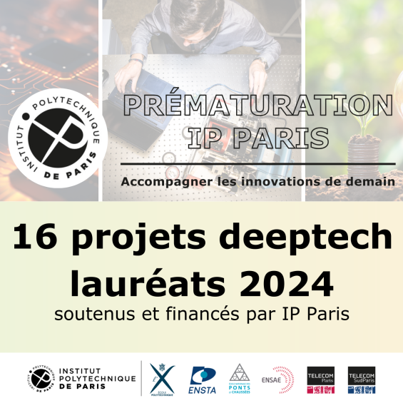 16 Deeptech Projects Winners of the 2024 IP Paris Prématuration Call for Projects